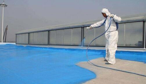 (圖:建筑涂料施工展示圖)