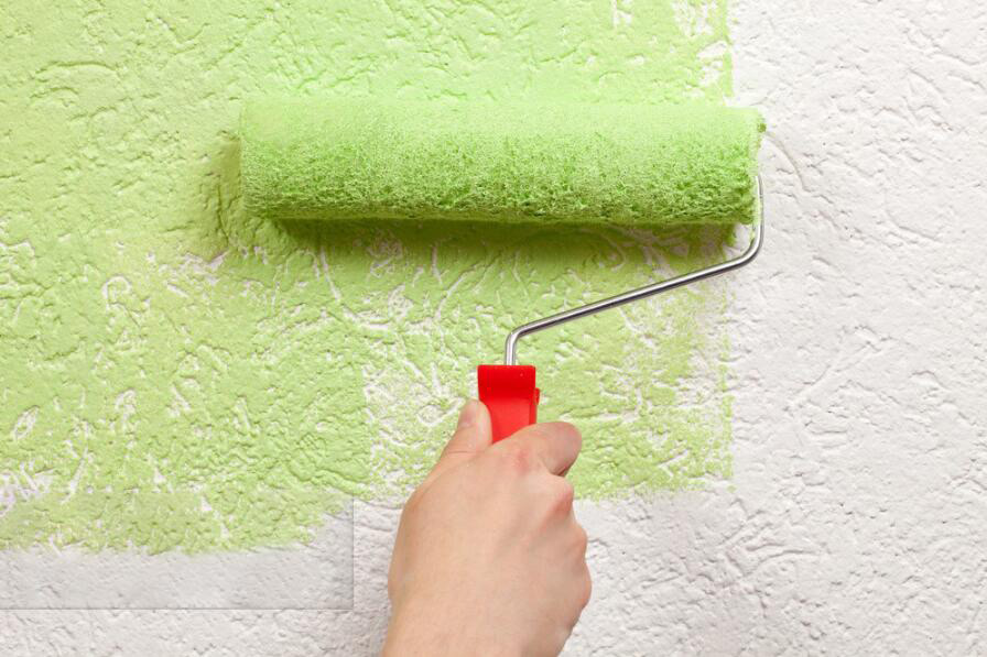 （圖：內(nèi)外墻涂料展示圖）